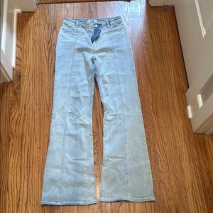 Free People Blue Flare & Wide Leg Jeans